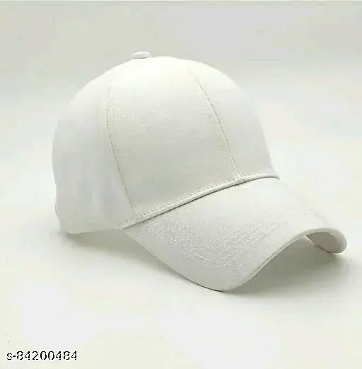 Stylish solid-color cotton baseball caps (3), trendy for men and women, made in India