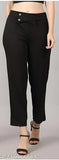 Elegant high-waisted polycotton solid net Palazzo pants, versatile stretch fit chino trousers for office and casual wear
