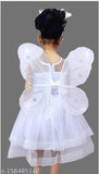 White lace tutu dress with butterfly wings