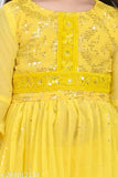 Embellished chiffon Anarkali kurta & Sarara set, 18-24 months, Indian ethnic wear for girls