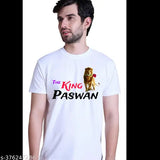 Polyester short sleeves printed Mans Paswan T-shirt (India), size [size]