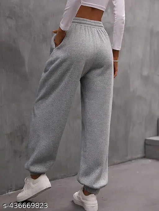 Women's cotton jogger pants, loose fit, elastic waist