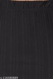 Women's mini pleated skirts, black pleats, pack of 2