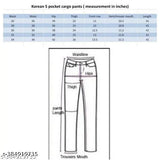 Korean style 5 pocket cargo pants by HighBuy, black fabric