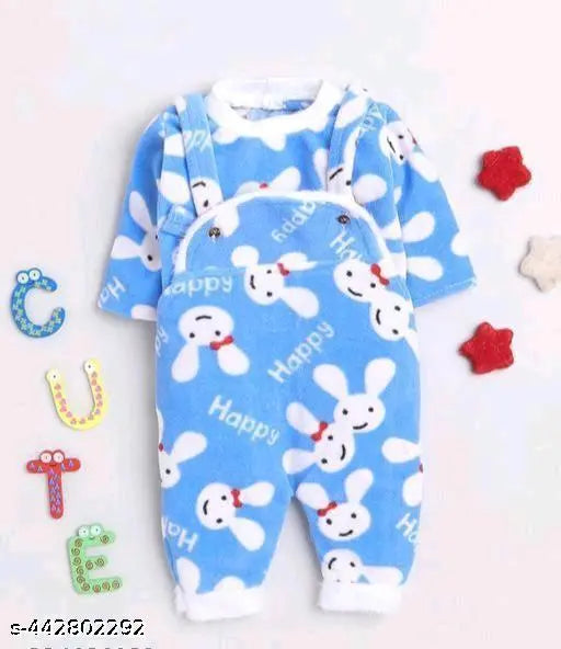 Wool winter dress for babies, fully wool, printed net design, comfortable fit, hand/machine washable, India origin