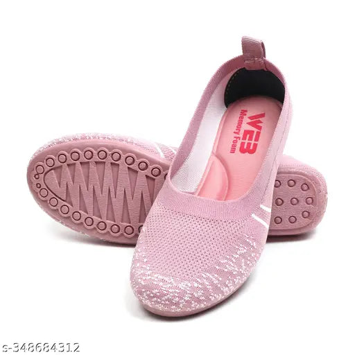 Mesh and PVC textured Belliesloafers combo for women & girls, high quality, lightweight, comfortable, diabetic & orthopedic friendly slippers in sizes IND-5 to IND-8 from India