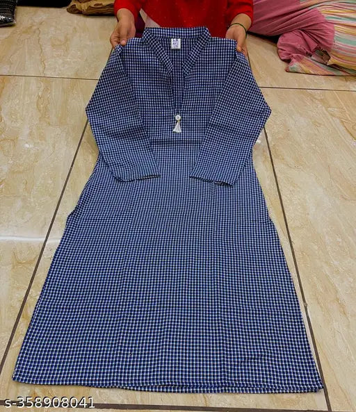 Blue wool kurti for women, winter wear