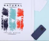 Fastup cotton-blend short sleeve t-shirts, printed design, S to XXL sizes on display