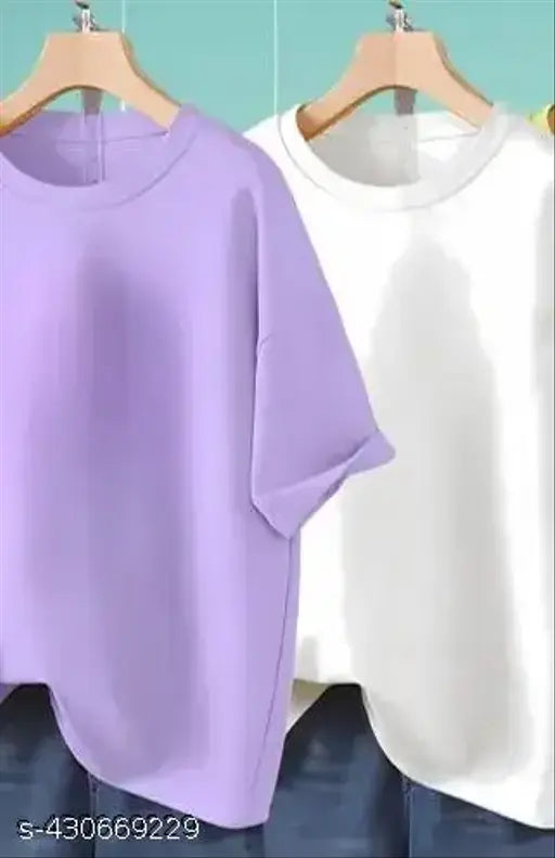 The Ultimate Women's Oversized Baggy Loose Fit Tshirt Combo By Skyct