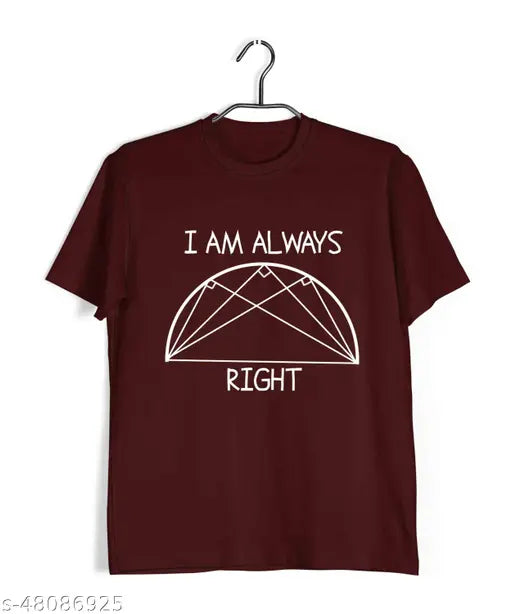 Cotton casual round-neck math-science nerd puns T-shirt for men, India-origin with unique printed design and short sleeves [size S-XXXXL]