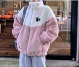 Classic wool jacket, colorblocked design, long sleeves, high-quality craftsmanship