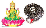 Wooden Kamal Gatta Mala with 108 Lotus Seeds, traditional for Japa Laxmi Pooja and wearing