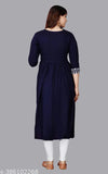 Embroidered Rayon Anarkali kurta for women's casual or wedding wear, three-quarter sleeves, available in various sizes from S to XXXL