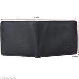 Black genuine leather Crane LEATHERS (Z BLACK) wallet, 6 card slots, high-quality, free size (35cm x 9cm), India origin