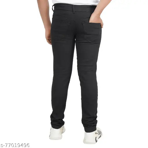Blue denim men's jeans slim fit