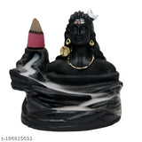 Resin Adi Shankara Mahadev incense holder with 10 cones, decorative showpiece for home and festive occasions, India origin