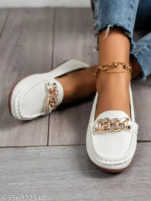 Synthetic KLIEV PARIS loafers, round toe, PVC sole - stylish & comfortable footwear for women & girls