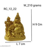 Resin Lakshmi god idol, ornate Indian Kuberala figure, 0.5Lx0.5Hx0.5B inches