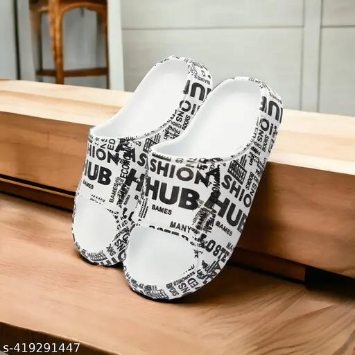 Boys' printed EVA flip-flops slides, lightweight and breathable, vibrant designs for outdoor play