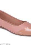 Red patent leather ballerinas for women - Solid design in various colors: beige, tan, white, blue, green, peach, pink, grey