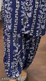 Rayon Dhibha set, stylish and casual cord coord for women with printed net Afgani pant, available in M, L, XL, XXL, 4XL