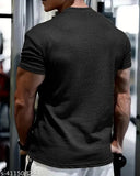 HS Trendz men's combo pack: 2 cotton blend half/full sleeve t-shirts, solid design, sizes M/L/XL - Indian branded gym wear
