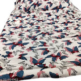 Handmade printed baby quilt, Taj Overseas polycotton, mild winter comfort for crib (40x50 inches)