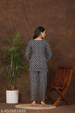 Women's rayon night suit set, best quality printed pyjamas with three-quarter sleeves. Made in India (Indian-made rayon nightwear set)