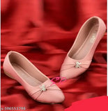 Synthetic ankle loop ballerinas in new trending style (IND-3, IND-4), Indian-origin fashion footwear