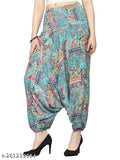 Solid art silk Bohemian Harem Pants, printed net, handmade in Italy, KE Kanha exports, stretchy, yoga-friendly, India