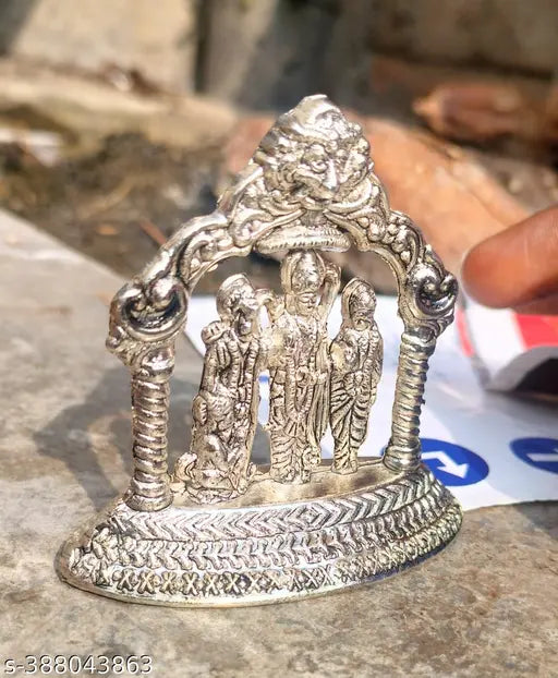 Silver foot murti: Brass Ranamika collection of Ramlakshmansita ji, Sita ji, and Lord Hanumansit for mandir decoration