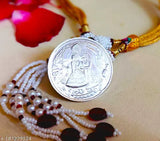 Silver-plated Radha Krishna coin (10g), pack of 1, gold-toned box. Indian Krishna idol with a size of 3cm x 3cm x 0.2cm, ideal for wedding anniversary and birthday gifts