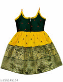 Multicolor cotton blend newborn baby girl's ethnic gown set, printed net and sleeveless design, Indian origin