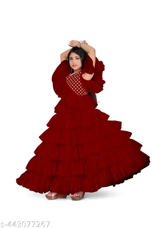 STAR70 kids multi-seasonal net dresses, short sleeves, various sizes from 5-16 years old, Indian origin