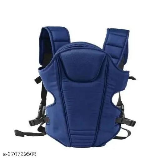 Blue ergonomic baby carrier, adjustable sling kangaroo design with carrying basket - Lil Sprouts (0-2 years)