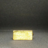 Gold-toned steel Om dashboard decor piece by Rishi Crafts, intricately designed for living room or interior decor