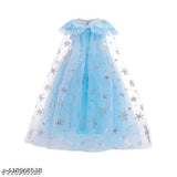 Elsa Frozen blue net dress, embellished short sleeves for kids aged 2-10 years, India origin