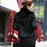 Wool winter jacket set for women and girls, solid pattern, long sleeves, sizes L, XL, XXL by A.H.N. Enterprises (India)