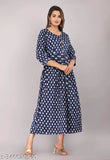 Rayon slub, printed combo three-quarter sleeve kurta. Casual & office wear, best for bright colored leggings or churidar. Home washable, Indian origin