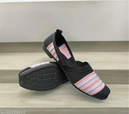Black canvas flatform Punjabi Jutti-1, handcrafted soft shoe in black size IND-[insert applicable size] from India