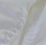 Striped rayon woman's long iskar, featuring intricate net pattern, size 24, made in India