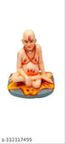 High-quality resin Shree Swami Samarth Idol, 9x8cm for decorative showpiece gift. Color variations may occur