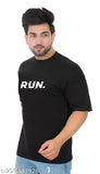 Bright printed cotton blend oversized men's down shoulder half sleeve t-shirt with pockets and zips, made in India