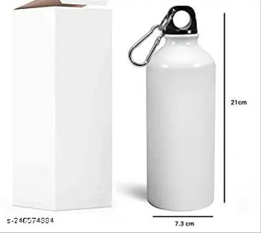 Black pink printed aluminum sipper bottle (750ml), music band style, durable and high-quality design, great for gym, office, or travel