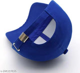 Adjustable cotton baseball caps combo, solid plain design for kids - Ediko brand from India on display