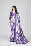 Purple georgette silk saree