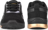 Black athletic running shoes for boys, designed for optimal sports performance, ideal for active kids