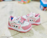 Synthetic party shoes for girls, printed design, lightweight & comfy, ideal for casual events (21-24M, 2.5-3Y, 3-3.5Y)