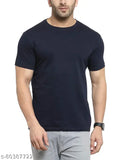 Multicolor cotton blend round neck t-shirt pack (3pcs), ideal for formal & casual wear, Indian origin