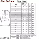Winter wool kurttis, size chart